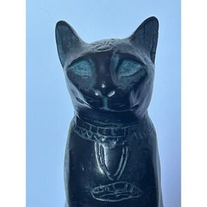 Vintage Alva Museum Replicas AMR 1950 Egyptian Bastet Cat Figurine Statue Black